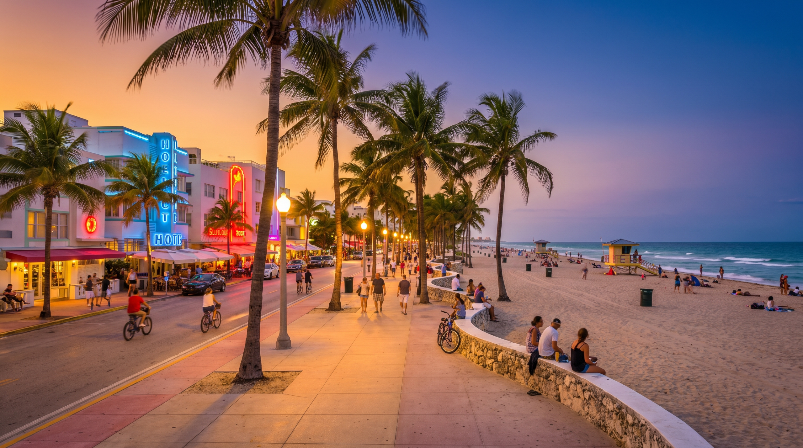 Hollywood FL cost of living beachfront Broadwalk lifestyle