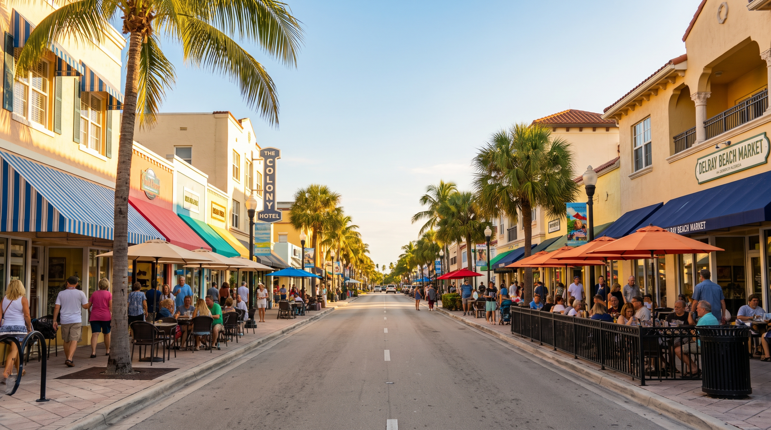 Delray Beach real estate downtown Atlantic Avenue scene