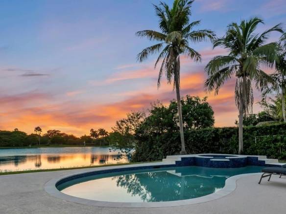 Stunning Lakefront Residence with Sunset Views in Cooper City