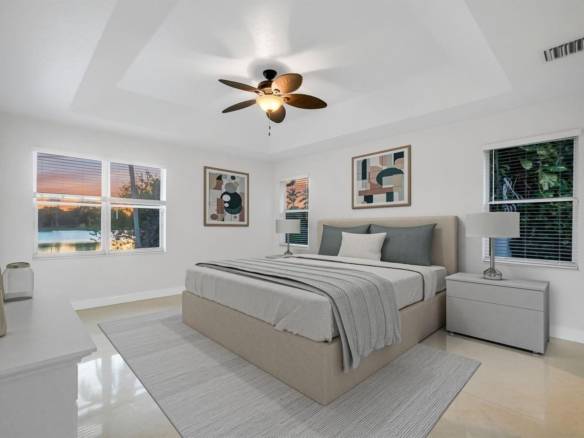 Stunning Lakefront Residence with Sunset Views in Cooper City