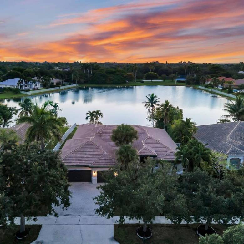 Stunning Lakefront Residence with Sunset Views in Cooper City