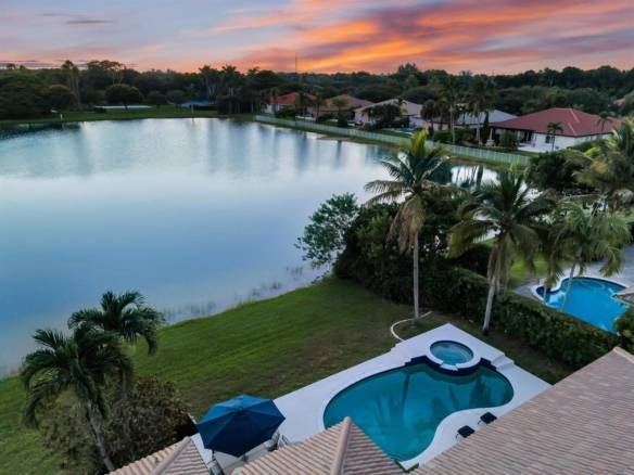 Stunning Lakefront Residence with Sunset Views in Cooper City