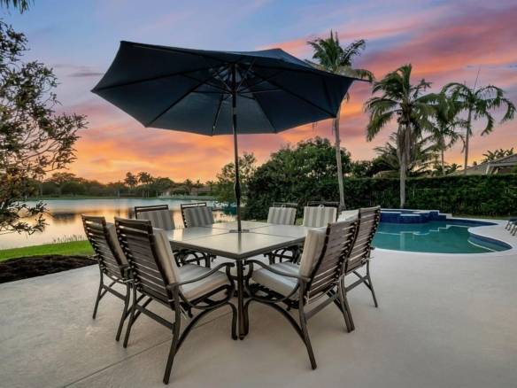 Stunning Lakefront Residence with Sunset Views in Cooper City